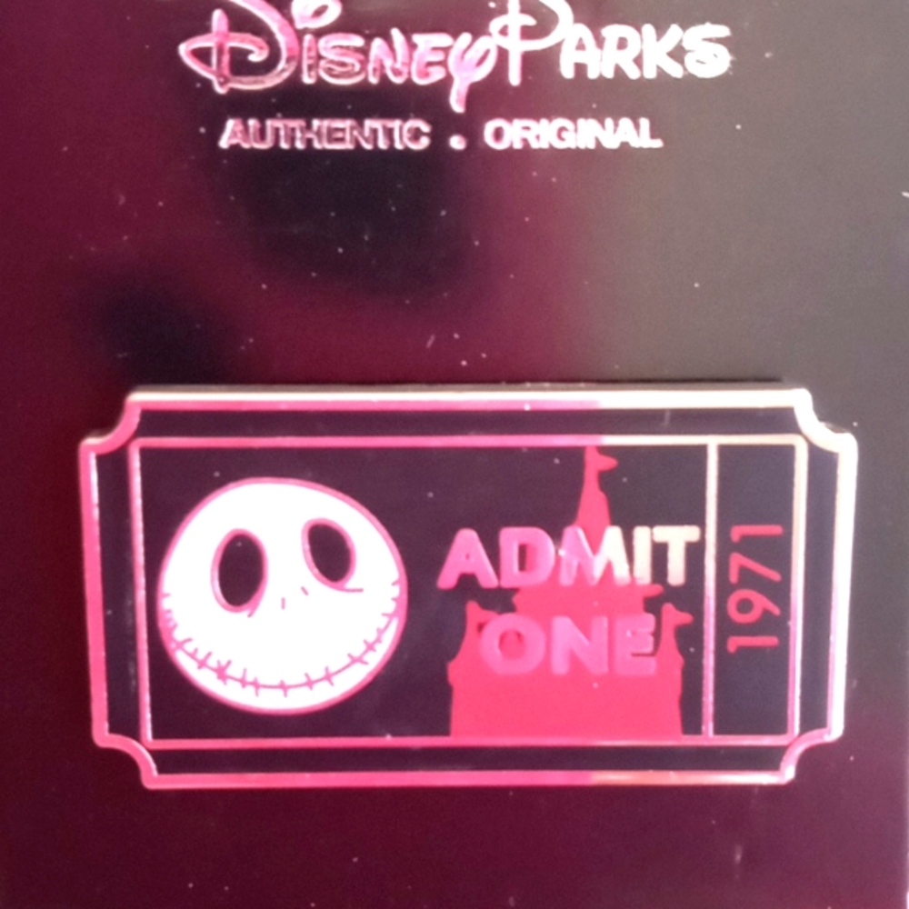 DISNEY JACK SKELETON TICKET PIN